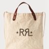 Weiße Einkaufstaschen aus Canvas mit Ralph Lauren-Logo für Herren