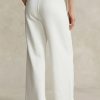 Weiße Fleece-Jogginghose mit abgeschnittenem Saum von Ralph Lauren für Damen Weiße Fleece-Jogginghose mit abgeschnittenem Saum von Ralph Lauren für Damen