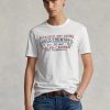 Weiße Herren Ralph Lauren Custom Slim Fit Polo Country T-Shirts Weiße Herren Ralph Lauren Custom Slim Fit Polo Country T-Shirts