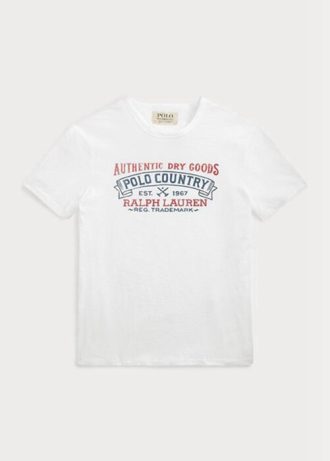 Weiße Herren Ralph Lauren Custom Slim Fit Polo Country T-Shirts