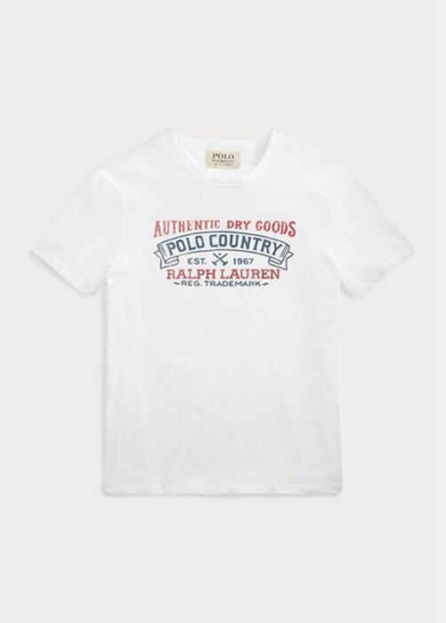 Weiße Herren Ralph Lauren Custom Slim Fit Polo Country T-Shirts Weiße Herren Ralph Lauren Custom Slim Fit Polo Country T-Shirts