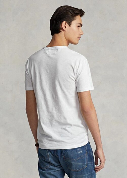 Weiße Herren Ralph Lauren Custom Slim Fit Polo Country T-Shirts Weiße Herren Ralph Lauren Custom Slim Fit Polo Country T-Shirts