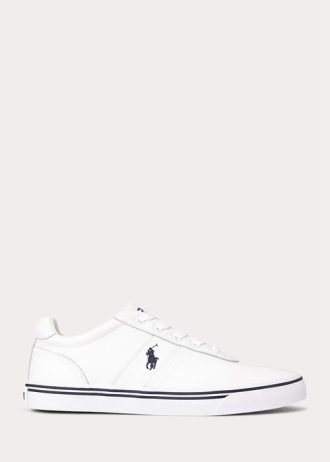 Weiße Herren-Sneakers „Hanford“ von Ralph Lauren aus Leder