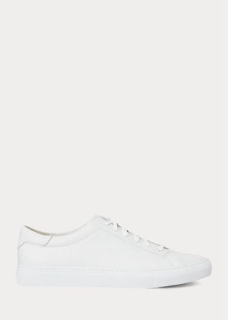 Weiße Herren-Sneakers „Jermain“ von Ralph Lauren aus Leder