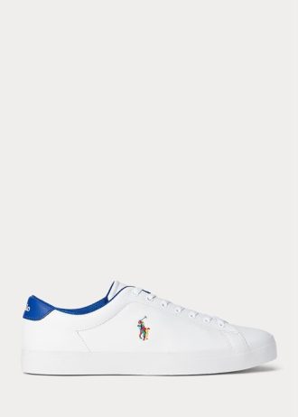 Weiße Herren-Sneakers „Longwood“ von Ralph Lauren aus Leder