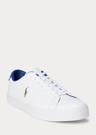 Weiße Herren-Sneakers „Longwood“ von Ralph Lauren aus Leder