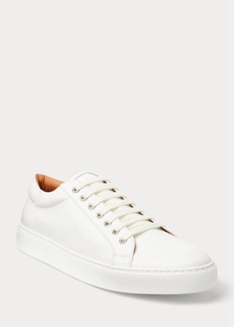 Weiße Herren-Sneakers „Severn“ aus Kalbsleder von Ralph Lauren