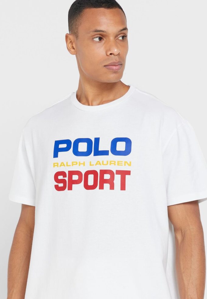 Weiße Herren-T-Shirts mit Rundhalsausschnitt und Logo von Ralph Lauren Weiße Herren-T-Shirts mit Rundhalsausschnitt und Logo von Ralph Lauren