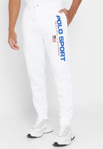 Weiße Jogginghose mit Ralph Lauren-Logo für Herren