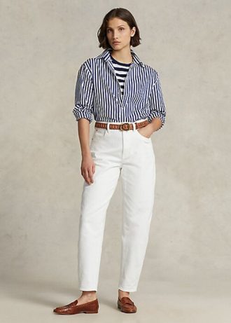Weiße Karottenjeans von Ralph Lauren für Damen
