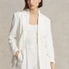 Weiße Leinenblazer von Ralph Lauren für Damen Weiße Leinenblazer von Ralph Lauren für Damen