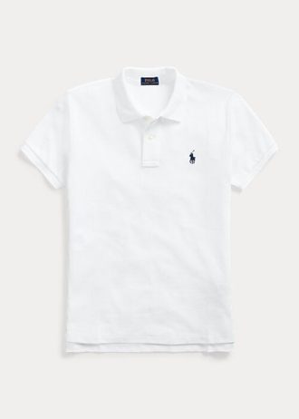 Weiße Poloshirts aus Mesh im Classic Fit von Ralph Lauren für Damen