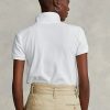 Weiße Poloshirts aus Mesh im Classic Fit von Ralph Lauren für Damen Weiße Poloshirts aus Mesh im Classic Fit von Ralph Lauren für Damen