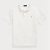 Weiße Poloshirts aus Mesh im Custom-Slim-Fit von Ralph Lauren für Herren Weiße Poloshirts aus Mesh im Custom-Slim-Fit von Ralph Lauren für Herren