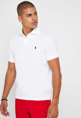 Weiße Poloshirts aus Mesh von Ralph Lauren für Herren
