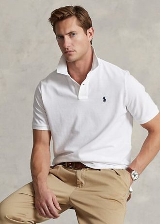 Weiße Poloshirts aus Netzstoff von Ralph Lauren für Herren Weiße Poloshirts aus Netzstoff von Ralph Lauren für Herren