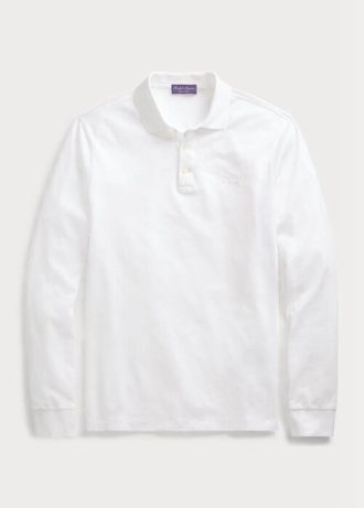 Weiße Poloshirts aus Piqué im Slim Fit von Ralph Lauren für Herren