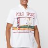Weiße Poloshirts mit Grafik von Ralph Lauren für Herren Weiße Poloshirts mit Grafik von Ralph Lauren für Herren