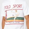 Weiße Poloshirts mit Grafik von Ralph Lauren für Herren Weiße Poloshirts mit Grafik von Ralph Lauren für Herren