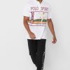 Weiße Poloshirts mit Grafik von Ralph Lauren für Herren Weiße Poloshirts mit Grafik von Ralph Lauren für Herren