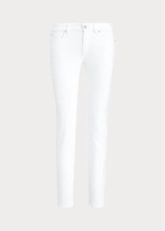 Weiße Ralph Lauren 400 Matchstick Jeans für Damen