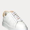Weiße Ralph Lauren Angeline IV Action Leder-Sneakers für Damen Weiße Ralph Lauren Angeline IV Action Leder-Sneakers für Damen