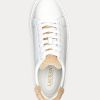 Weiße Ralph Lauren Angeline IV Action Leder-Sneakers für Damen Weiße Ralph Lauren Angeline IV Action Leder-Sneakers für Damen