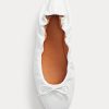 Weiße Ralph Lauren Ballerinas „The Pony“ für Damen Weiße Ralph Lauren Ballerinas „The Pony“ für Damen