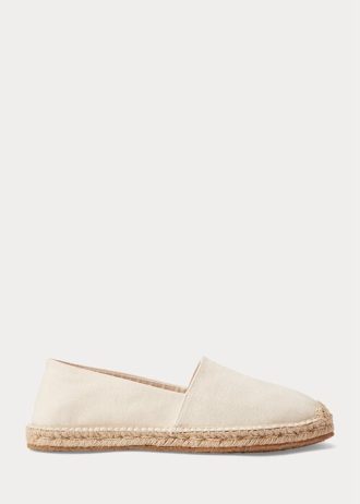 Weiße Ralph Lauren Canvas-Espadrille für Herren