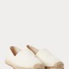 Weiße Ralph Lauren Canvas-Espadrille für Herren Weiße Ralph Lauren Canvas-Espadrille für Herren