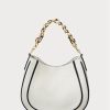 Weiße Ralph Lauren Charli-Schultertaschen aus Leder für Damen Weiße Ralph Lauren Charli-Schultertaschen aus Leder für Damen