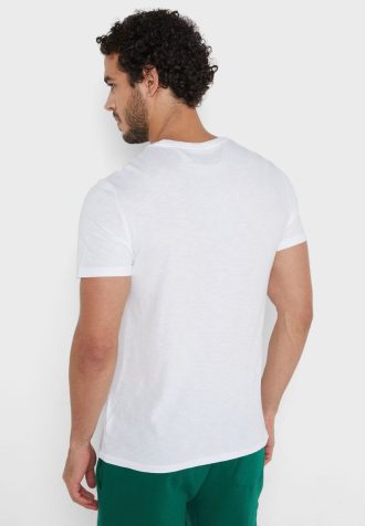 Weiße Ralph Lauren Essential T-Shirts mit Rundhalsausschnitt für Herren