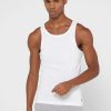 Weiße Ralph Lauren Essential Weste mit Rundhalsausschnitt für Herren Weiße Ralph Lauren Essential Weste mit Rundhalsausschnitt für Herren