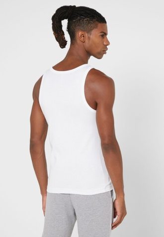 Weiße Ralph Lauren Essential Weste mit Rundhalsausschnitt für Herren
