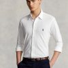 Weiße Ralph Lauren Featherweight Mesh-Hemden für Herren
