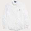 Weiße Ralph Lauren Featherweight Mesh-Hemden für Herren