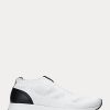 Weiße Ralph Lauren Kacie Slip-On-Sneakers für Damen Weiße Ralph Lauren Kacie Slip-On-Sneakers für Damen