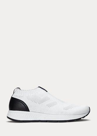 Weiße Ralph Lauren Kacie Slip-On-Sneakers für Damen
