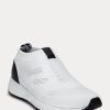 Weiße Ralph Lauren Kacie Slip-On-Sneakers für Damen Weiße Ralph Lauren Kacie Slip-On-Sneakers für Damen