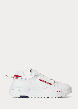 Weiße Ralph Lauren PS200 Sneakers für Herren