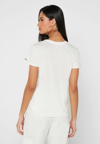 Weiße Ralph Lauren Rundhals-Oberteile mit Grafik für Damen