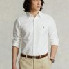 Weiße Ralph Lauren Slim Fit Oxford-Hemden für Herren Weiße Ralph Lauren Slim Fit Oxford-Hemden für Herren