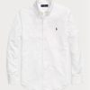 Weiße Ralph Lauren Slim Fit Oxford-Hemden für Herren Weiße Ralph Lauren Slim Fit Oxford-Hemden für Herren