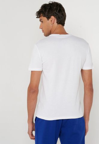 Weiße Ralph Lauren T-Shirts mit Rundhalsausschnitt und Print für Herren