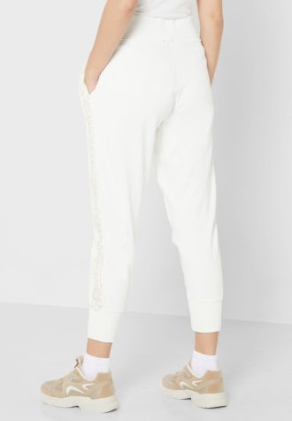 Weiße Strickhose mit hoher Taille von Ralph Lauren für Damen
