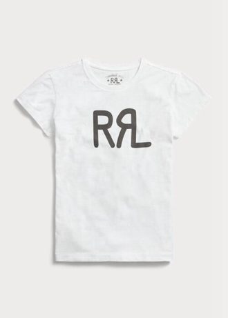 Weiße T-Shirts aus Baumwolljersey mit Ralph Lauren-Logo für Damen