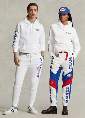 Weißer Fleece-Hoodie für Herren von Ralph Lauren Polo Sport