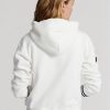 Weißer Ralph Lauren Australian Open Cricket Fleece-Hoodie für Damen Weißer Ralph Lauren Australian Open Cricket Fleece-Hoodie für Damen